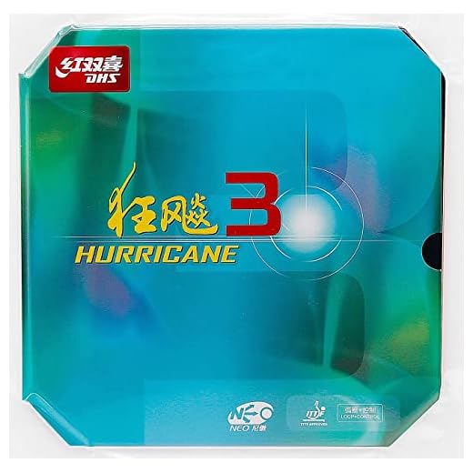 BestParts DHS NEO Hurricane 3 Table Tennis Rubber Sheet Ping Pong Rubber, 2.2mm