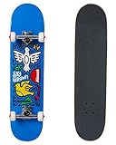 Almost Skateboards Skateistan Sky Brown Doodle Blue 19,1 cm