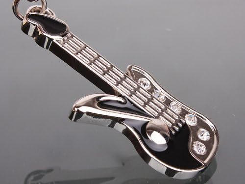 SweetSmile Stylish Metal Keychain Keyring Keytag Funny Guitar Shape Gift