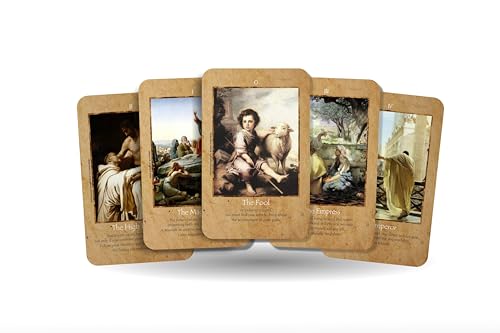 Ibiza Tarot Tarot de Jesús, cartas de arcanos mayores, baraja de cartas de tarot de adivinación para principiantes, auténtica experiencia de tarot, juego de 22 cartas