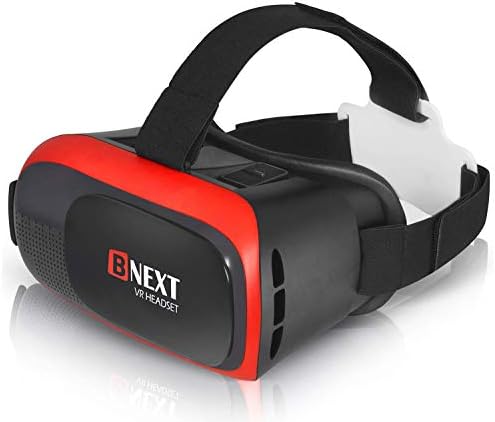 Bnext 3D VR Headset 1.0 - No Virtual Reality Glasses for iPhone & Android - Play Your Best Mobile Games & 360 Movies With Soft & Comfortable New Goggles (No Remote, No Ruler, No eBook)