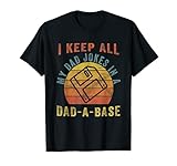I Keep All My Dad Jokes In A Dad-A-Base Vintage Father Dad T-Shirt