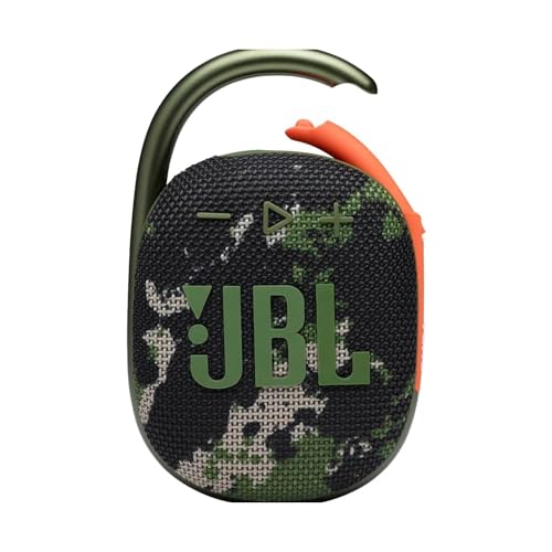 Image of JBL Clip 4 - Portable Mini Bluetooth Speaker, big audio and punchy bass, integrated carabiner, IP67 waterproof and dustproof, 10 hours of playtime, speaker for home, outdoor and travel (Squad)
