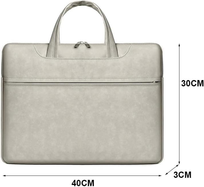 Lightweight Luxury Leather Bag for Laptop Business Documents Handbag Briefcase New Shoulder image 3