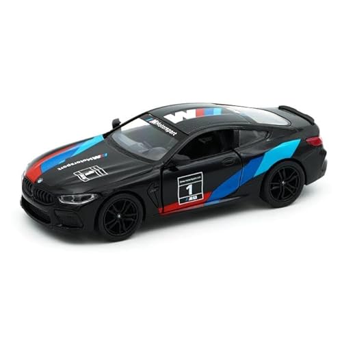 Easy Toys Modelo de Coche Compatible con BMW M8 Competencia. Coche de Juguete a Escala con Puertas Que se abren. Modelado de Coches. (M8 Negro)