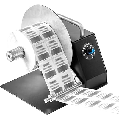Automatic Label Rewinder Machine, 180mm Rewinding Speed 0-100mm/s, Desktop Shipping Label Holder for Home and Office Use, Accessory for Label Printers