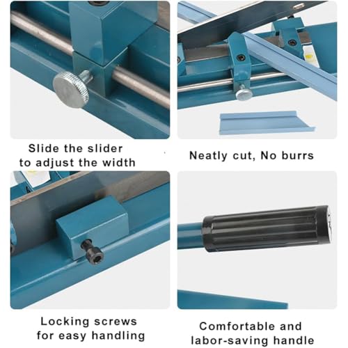 Cortador de PVC eficiente con corte angular de 45 a 90 grados y seguro 5