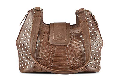 Fashion Women's Ladies Designer Genuine Leather Handbag Tote Top Handle Bag New (Black)