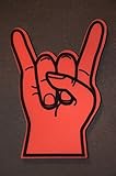 Deggelbam XXXL Winkehand Jumbo Rocker / Football / Stadion Attraktion / Konzert / Festival / Band / Schaumstofffinger (Made in Germany!) (Rot)