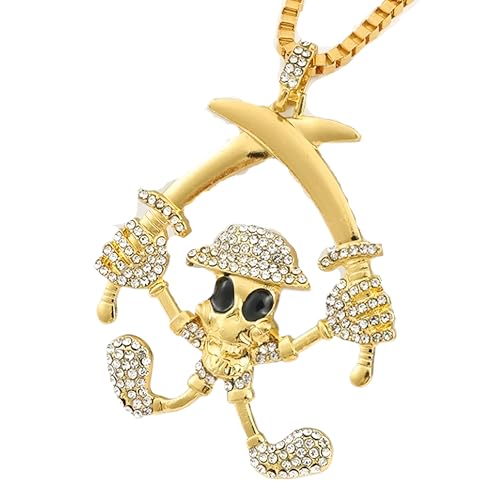 Collier Crâne de Pirate des Caraïbes idéal pour vos Soirées et Style Streetwear