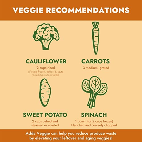 Adda Veggie Meatless Ground Crumbles | Made With Vegetables | Veggie Burger Mix | Plant-Based + Vegan | Pea Protein | Gluten Free, Soy Free, Non-Gmo - Indian Masala Blend (Pack Of 1) #TOP5