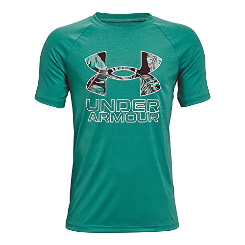 Image of Under Armour Boys' Tech Hybrid Printed Fill Short-Sleeve T-Shirt
