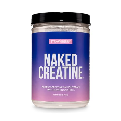 NAKED Creatine Monohydrate Strawberry Powder 90 Servings
