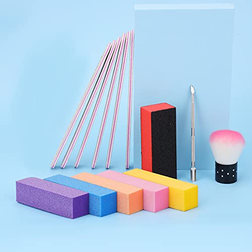 Wirhaut Nagelfeile, 14-in-1-Nagelfehler, Professional Nail File 6-teiliges Set 100/180 und 6 doppelseitiger… – Bild 8