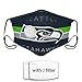 Produktbild Seahawks Gesichtsbedeckung Waschbarer Staubschutz für Männer im Freien Sport mit 6 Filter & Atemventil
