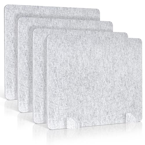 AMUSIGHT 4 Pack Acoustic Desk Dividers - 24