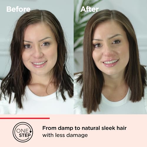 Revlon One-Step Air Straight 2-in-1 Dryer & Air Straightener | Dry & straighten with hot air without extreme heat, Optional Shine Boost with heated teeth & plates infused with Argan oil | RVDR5330UK - Image 4