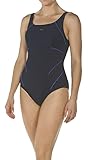 ARENA Damen Bodylift, Bauchkontrolle, mit Flügelrücken, Einteiliger Badeanzug, Marineblau/Hellblau, 44