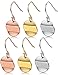 Jstyle Stainless Steel Dangle Earrings for Women Drop Earrings Hypoallergenic 3 Pairs
