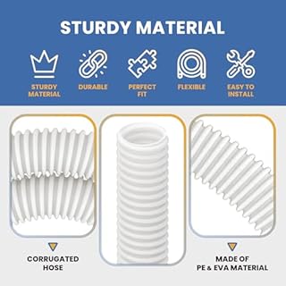 9-100-3102 Hose Replacement for Polaris 360 Pool Cleaner,Heavy Duty 6-Ft Cuffless Feed Hose for 360 Pressure-Side Pool Cleaner,1-1/2" Diameter