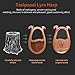 Lyre Harp, 16 Strings Mahogany Acoustic Harp with Extra Strings, Picks, Tuning Lever, Black Gig Bag, Beginner's Manual for Lyre