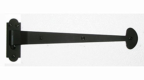 Acorn Manufacturing AKFBP 13.375 Inch Bean Flush Shutter with Pintle Backplate, Black Iron Finish