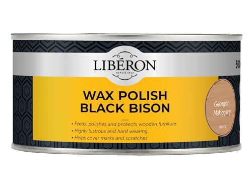 V33 LIBBPWGM500N LIBERON Black Bison Wax Paste 500ML MAH, Georgian Mahogany