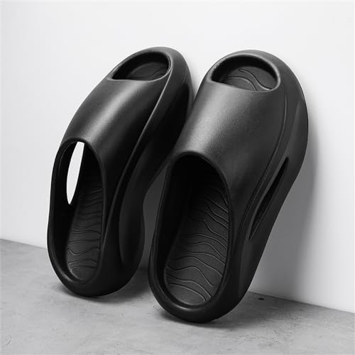 Cloud Slides for Men, EVA Soft Recovery Slides,Thick Sole Open Toe Mens Pillow Slides Shower Shoes Outdoor&Indoor House Slippers4