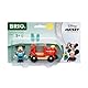 BRIO World 32282 Micky Maus Lokomotive - Ergänzung Holzeisenbahn - Empfohlen ab 3 Jahren