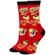 Odd Sox Cheetos Flamin Hot Red Womens Crew Socks