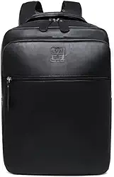 Mochila Capiau de Couro Legítimo Vintage Executiva para Notebook, Trabalho e Viagem