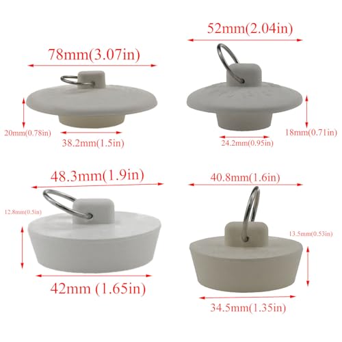 Tapones de Goma para Fregadero y Bañera 6 tamaños miniatura 3
