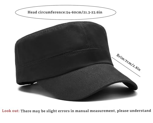 Image of Unisex Basic Cadet Army Caps Everyday Military Style Hat