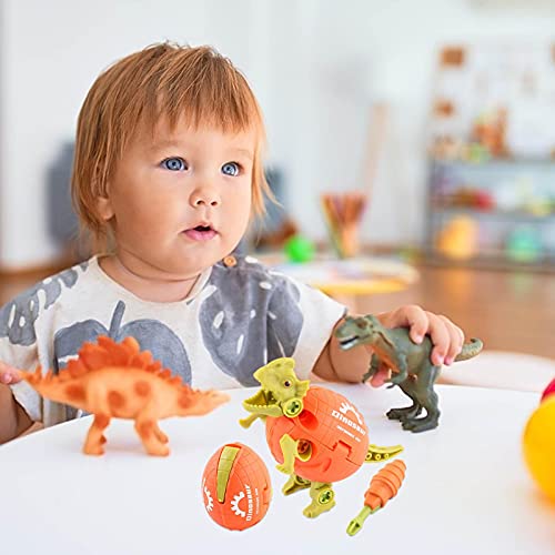 windyday 4 Stück Dinosaurier Spielzeug Mit Schrauben Dinosaurier Montage Spielzeug Demontage Dinosaurier Spielzeug… – Bild 6