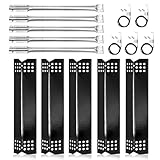 Criditpid Grillersatzteile für Kitchenaid 720-0709C 720-0893 720-0826 720-0733A 720-0733 860-0003, Jenn-Air 720-0727, 720-0709 720-0709B, Hitzeschild, Brenner, Zünder f. Kitcheaid Grillteile