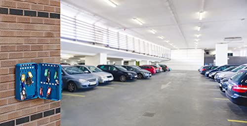 Mcb 48 Key Cabinet Steel Security Key Organizer Wall Mount Lock Box With Key Lock (Blue) #TOP3