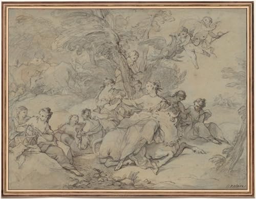 Toile L'Enlèvement d'Europe par Charles Natoire 60x90cm