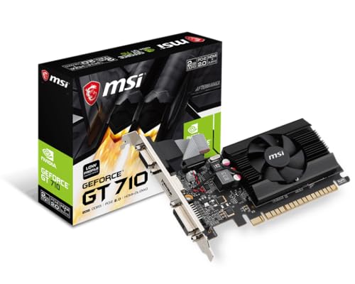 Msi GT 710 2GD3 LP Gaming Geforce Gt 710 2Gb Gdrr3 64-Bit Hdcp Support Directx 12 Opengl 4.5 Single Fan Low Profile Graphics Card thumb #9