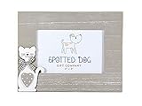 Marco decorado con un gato con un bonito corazón y un detallado lazo-también disponible con diseño de perro