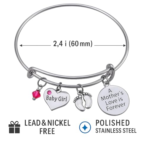 Infinity Collection Mom & Son Charm Bracelet - Perfect New Mom Gift3