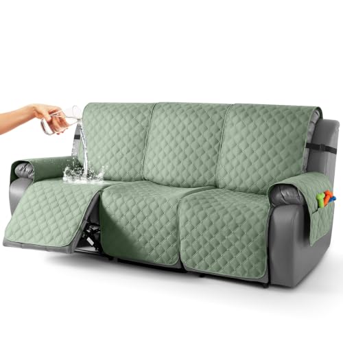 Image of TAOCOCO 100% Waterproof Recliner Sofa Covers Reversible, Sage Green