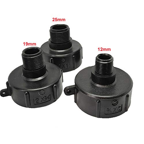 IBC Water Tank Adapter Garden Hose Connectors Fittings Tools 1" 1/2" 3/4" IBC Tote Tank Drain Adapter Water Tank Garden Hose Fitting Tool - Image 2