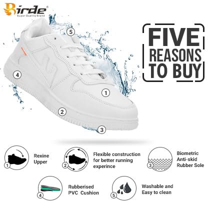 Birde Store Birde Men Casual Shoes White, 9 UK - Image 6