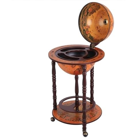 HOMCOM Vintage Globe Drink Cabinet Trolley Cover
