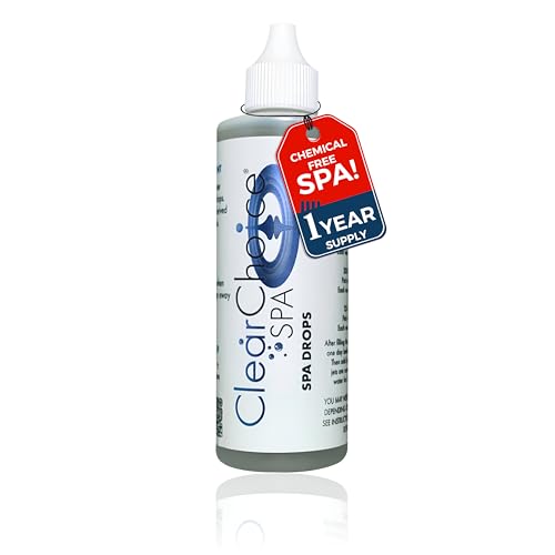 Clear Choice Spa® Spa Drops - 1Year Supply, 4oz Enzyme-Based Hot Tub Treatment – Non-Toxic, Natural Water Purification for Healthy Spa Water – Easy to Use, Hypoallergenic, Made in The USA