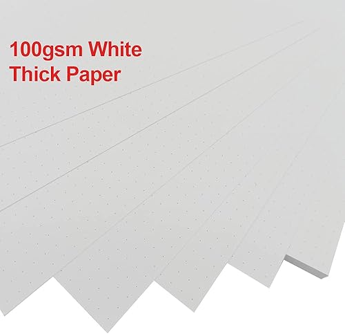 Miniatura 3 de Papel de repuesto A4 sin perforar, papel de relleno de hojas sueltas para carpeta de anillosdiscos para cuadernos, papel blanco de cuadrícula de