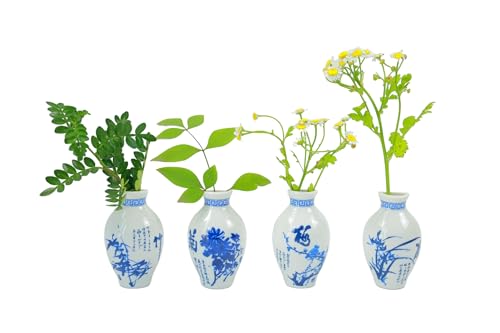 Imanes decorativos de cerámica para flores con forma de diamante