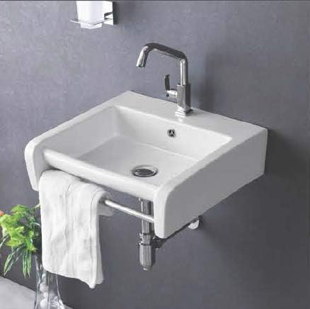 SONARA SPANISH WALL MOUNT (20''X18''X06'') WASH BASIN (VESSEL SINK) FOR MODERN HOME BATHROOM LIVING ROOM WASHROOM TOILET KITCHEN (WHITE)