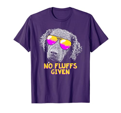 Curly Coated Retriever No Fluffs Funny Shirt T-Shirt