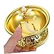 ABOOFAN Golden Metall-Lotus-Ghee-Kerzenhalter Diwali Puja Lampenfassung Kerosinlicht Votiv-Teelichthalter